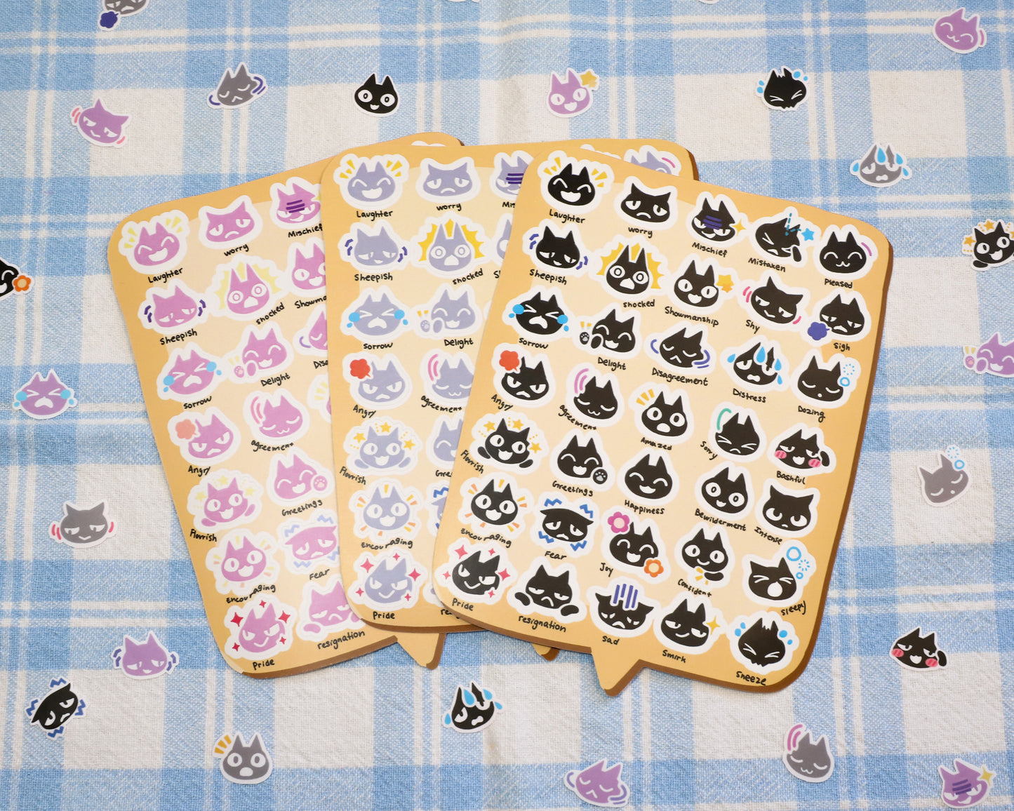 Animal crossing emotion reaction sticker sheet - 35 stickers