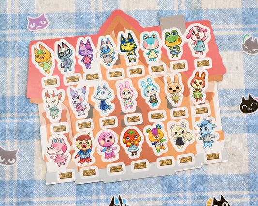 Villagers Stickers - 26  cute characters