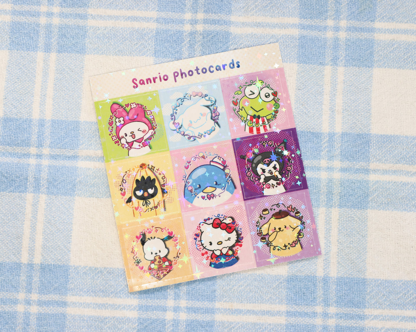 Sanrio Photo Card Stickers - Kpop X Sanrio