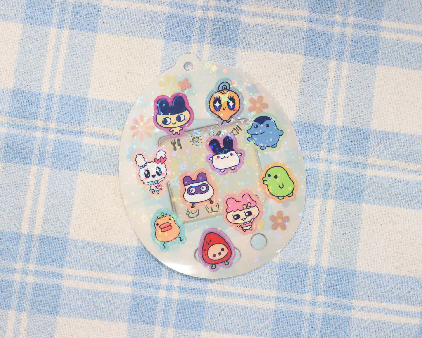 Tamagotchi Sparkle Stickers - Transparent Stickers