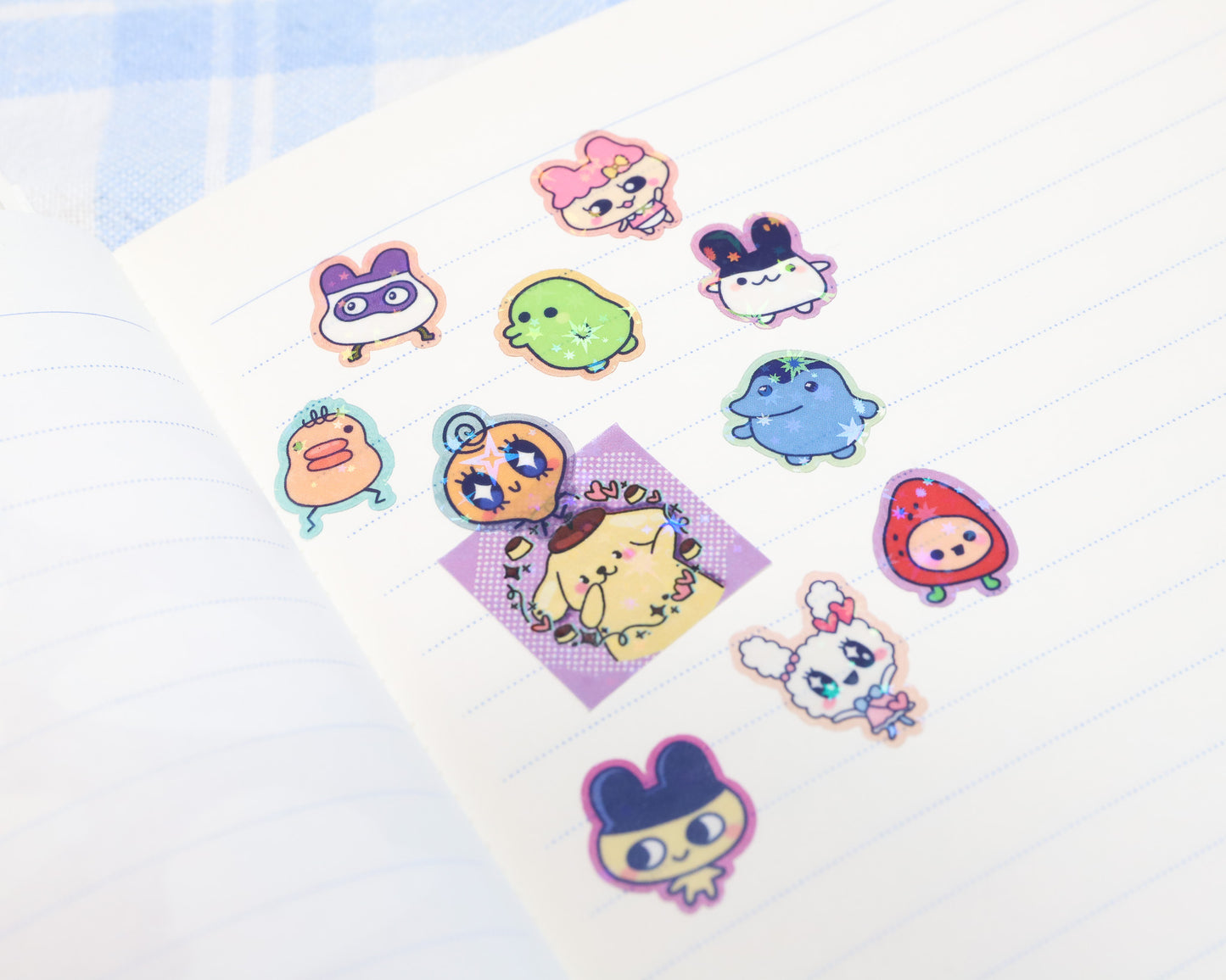 Tamagotchi Sparkle Stickers - Transparent Stickers