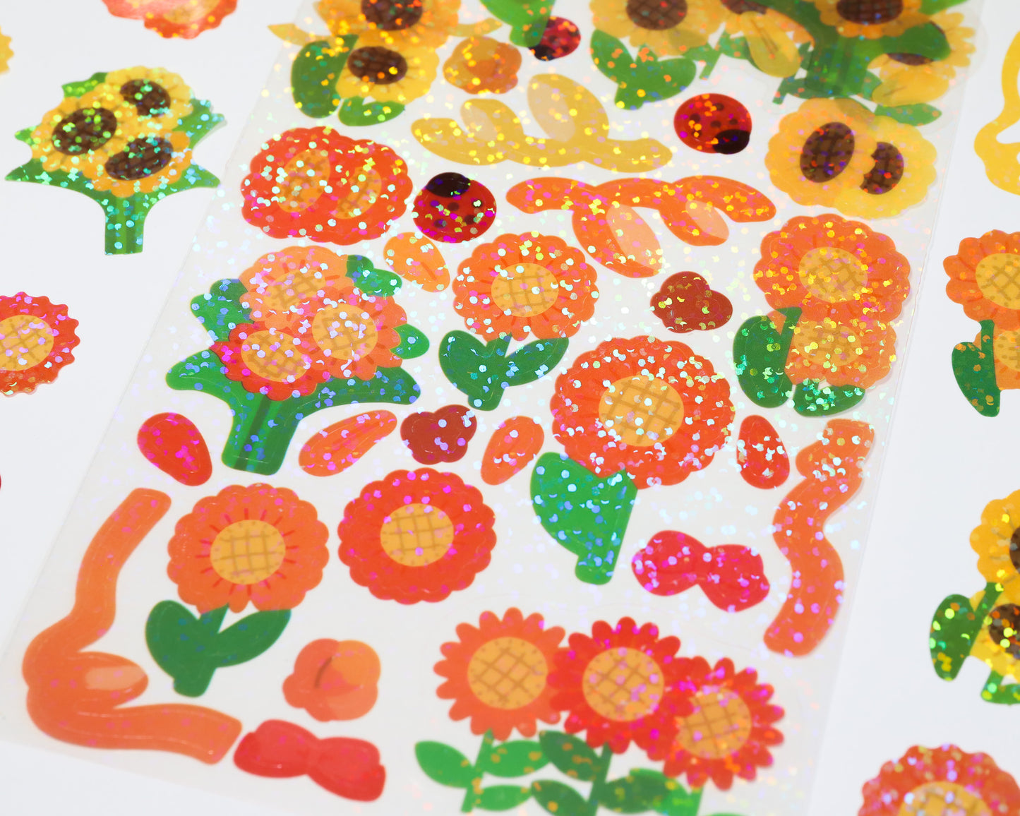 Sunflower Sparkle Ribbon Stickers - The Basics Collection