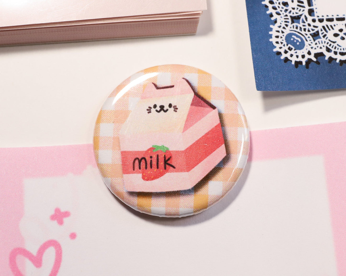 Strawberry Milk Cat Magnet - 9 to Collect