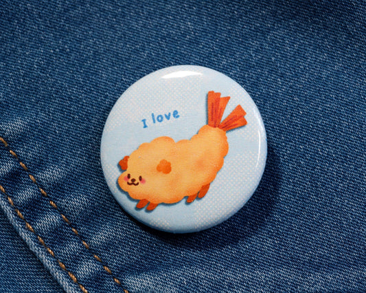 Tempura Pup Pin - Kawaii Accessory