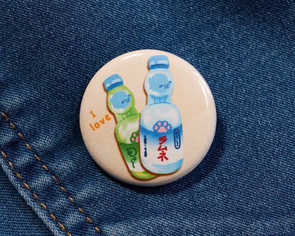 Ramune Soda Pup Pin