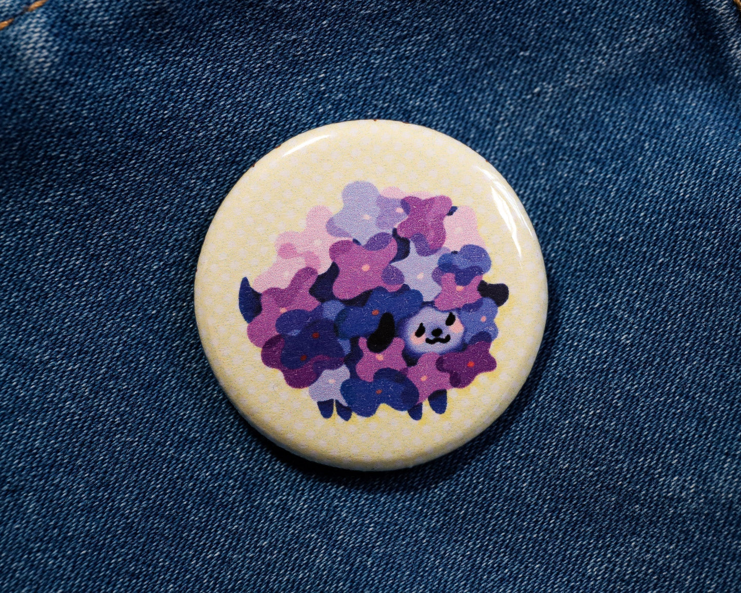 Blue Bell Flower Pup Pins