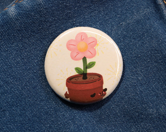 Potted Plant Pup Pin