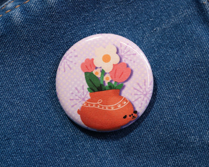 Potted Plant Pup Pin