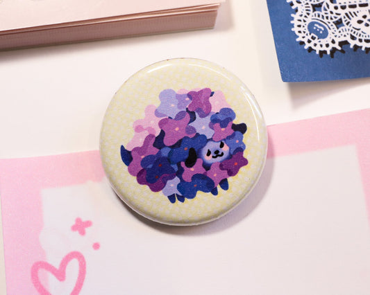 Hydrangea Pup Magnet