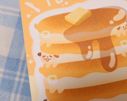 Pancake Pup Todo Sticky Notepad