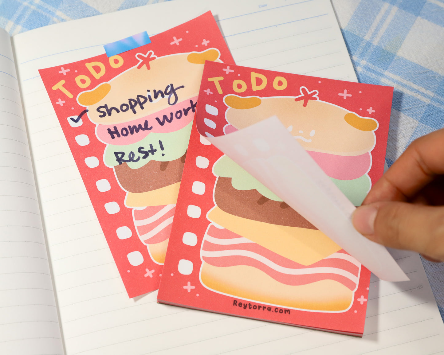 Burger Pup Todo Sticky Notepad