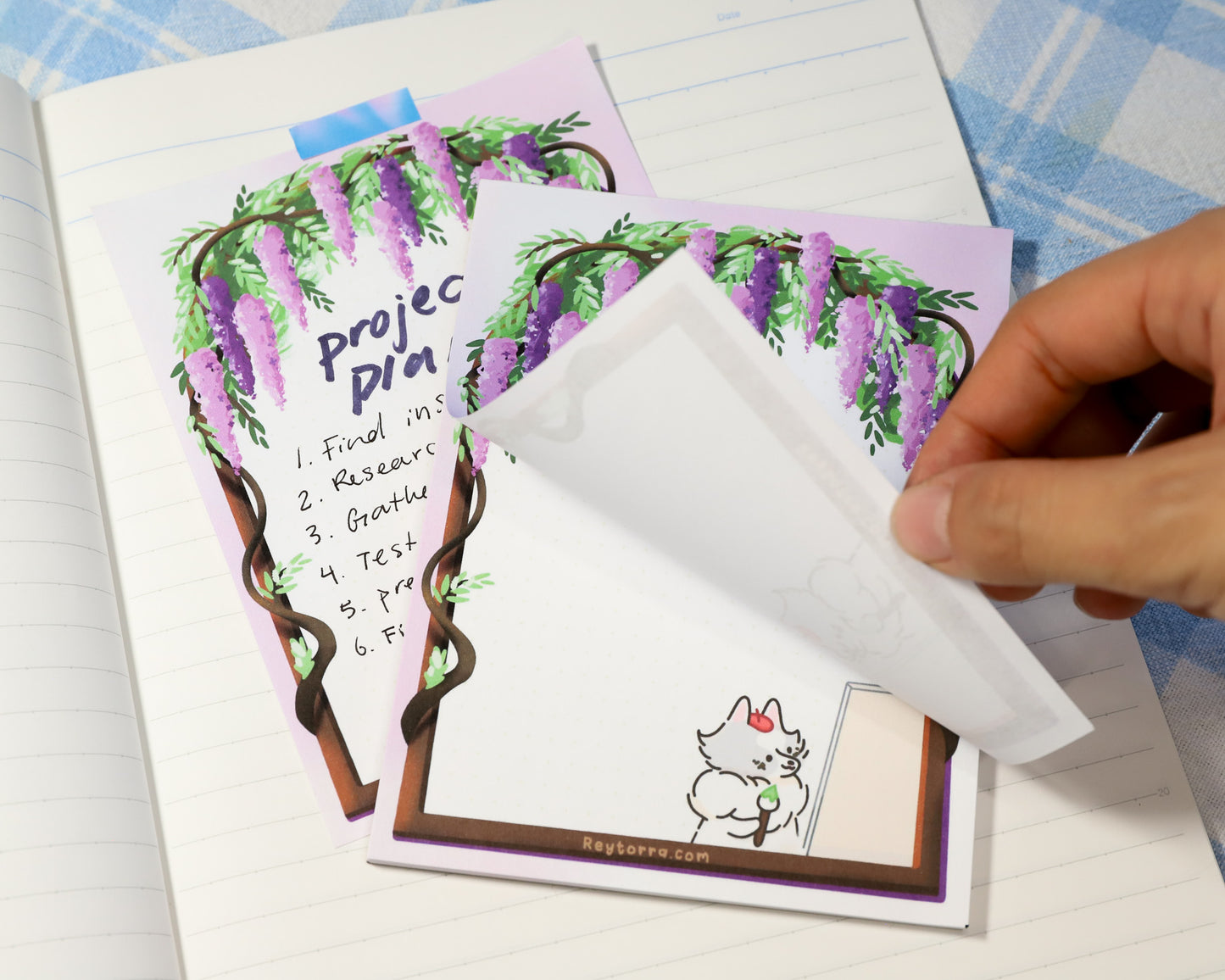 Wisteria Studio List Sticky Notepads