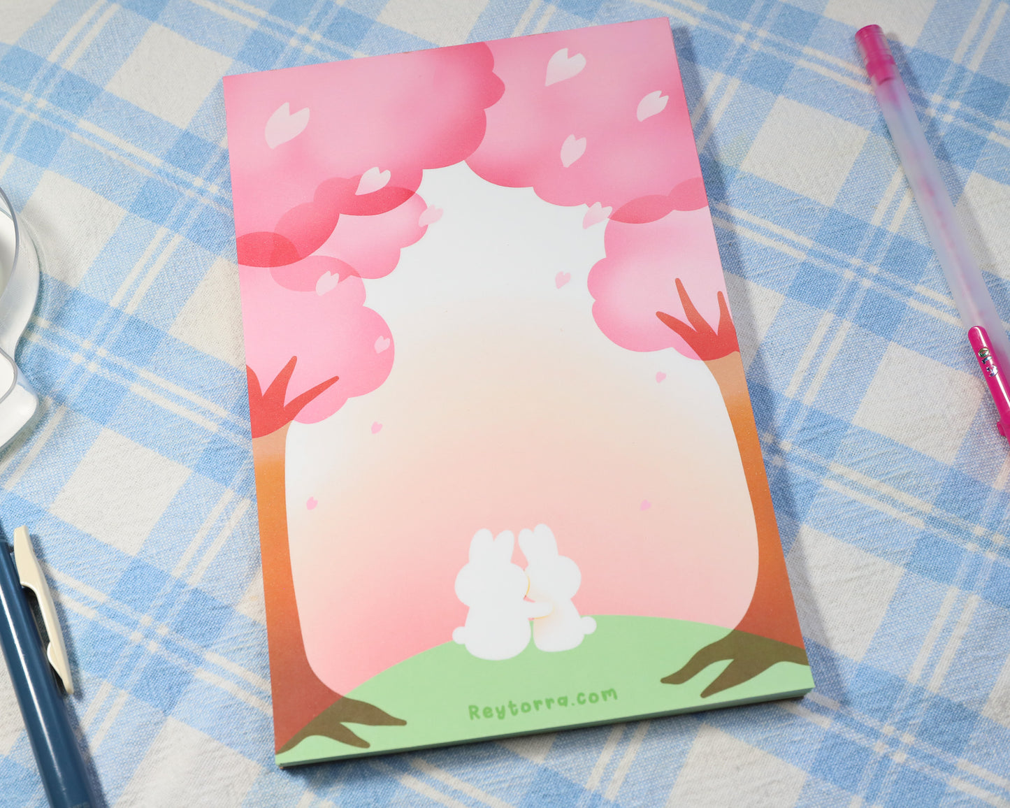 Cherry Blossom Sunset Sticky Notepads