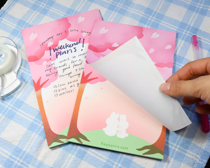 Cherry Blossom Sunset Sticky Notepads