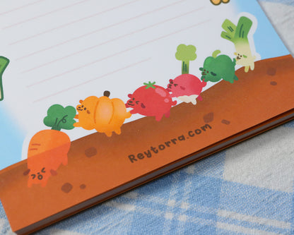 Veggie Garden Sticky Notepads