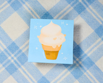 Soft Serve Pup Tiny Sticky NotePads