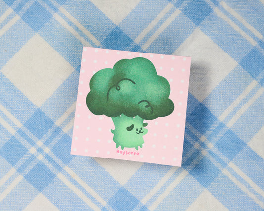 Broccoli Pup Tiny Sticky NotePads