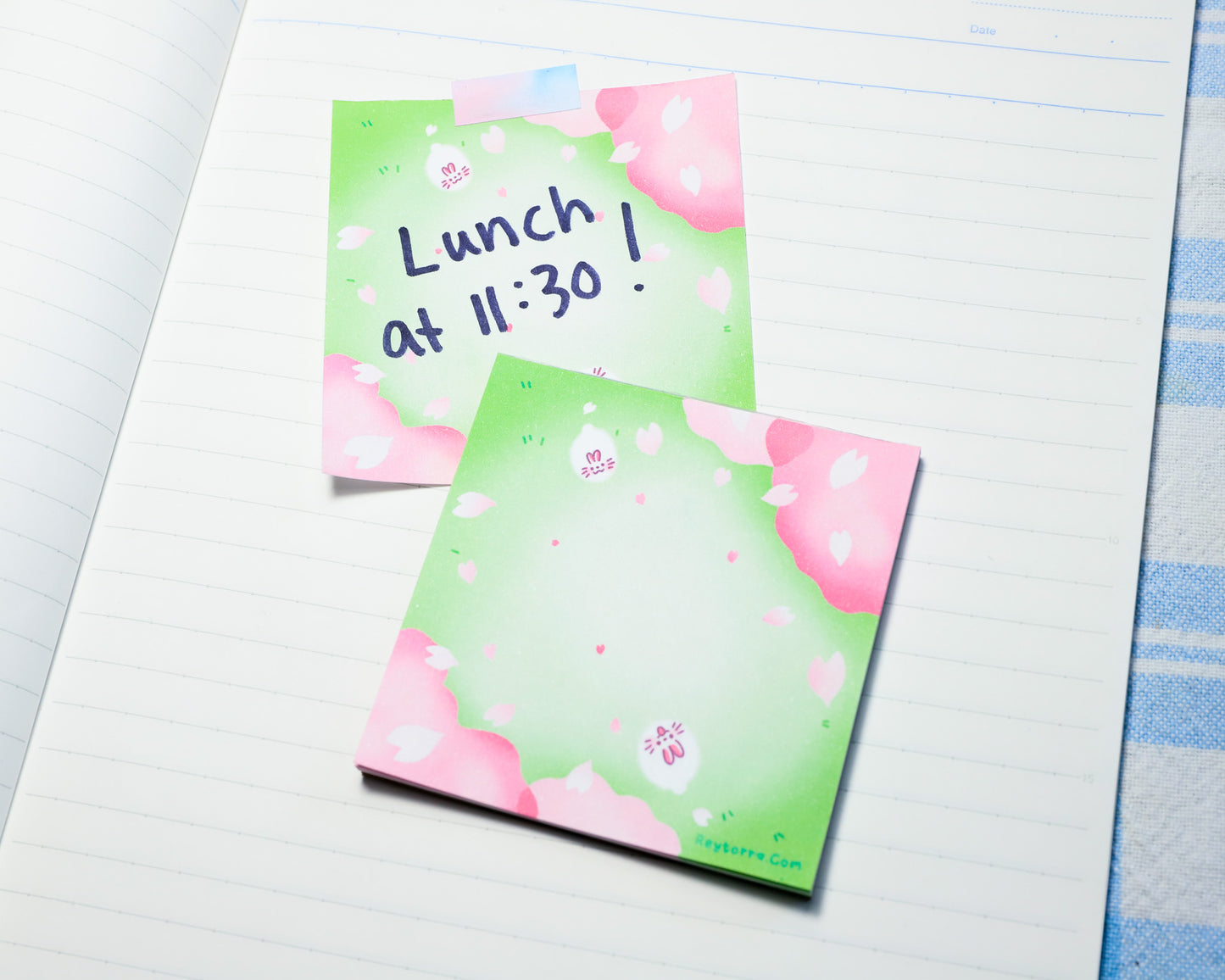 Cherry Blossom Picnic Sticky Notepads