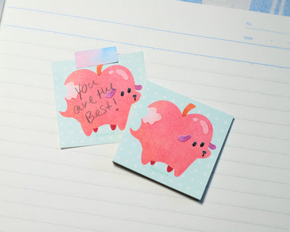 Apple Pup Tiny Sticky NotePads