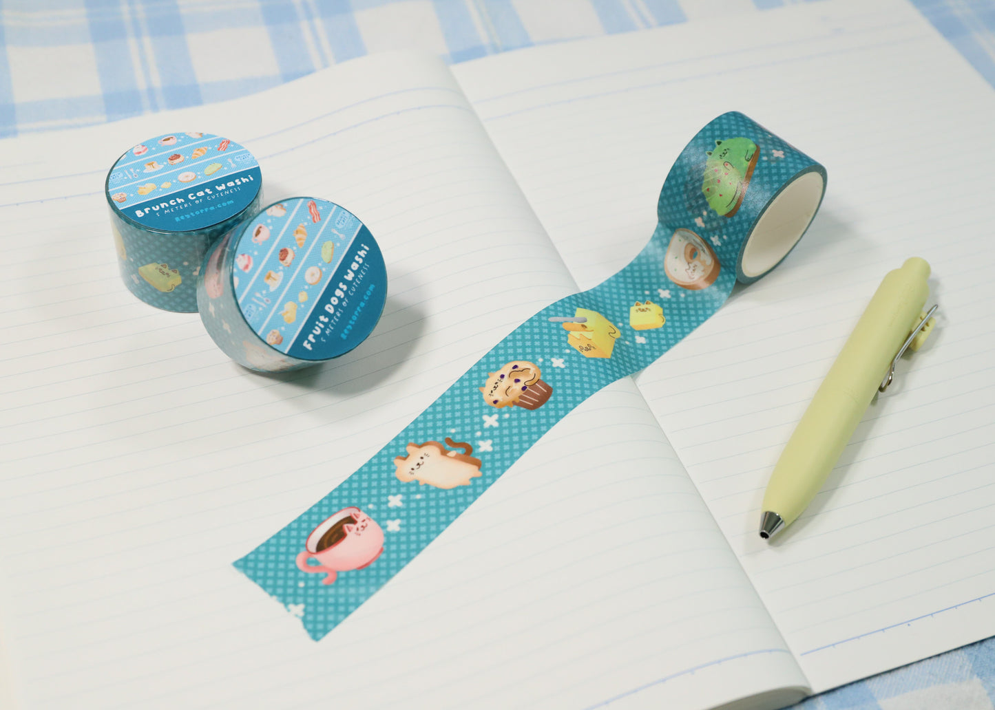 Brunch Cats Washi Tape