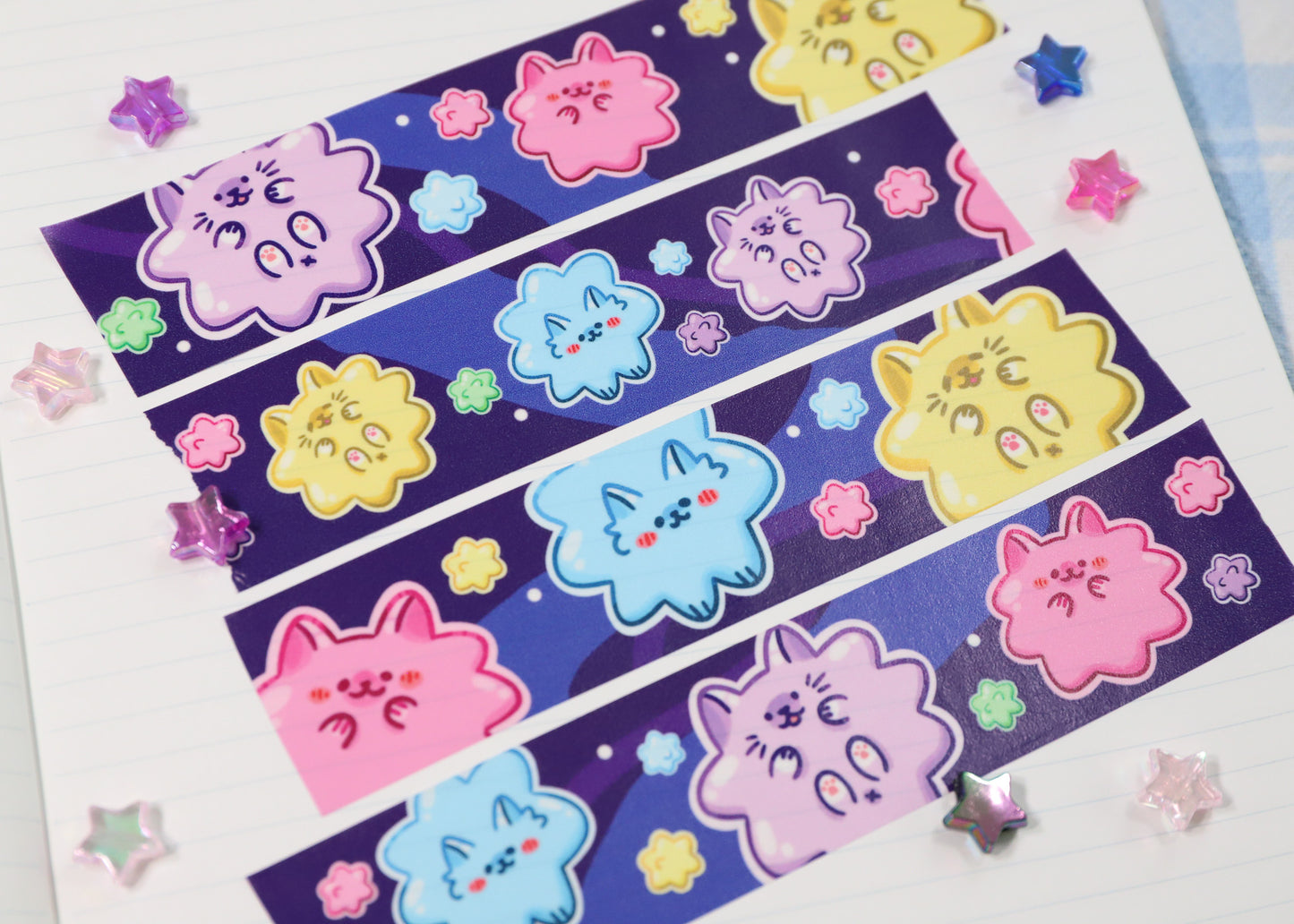 Star Candy Cats Washi Tape