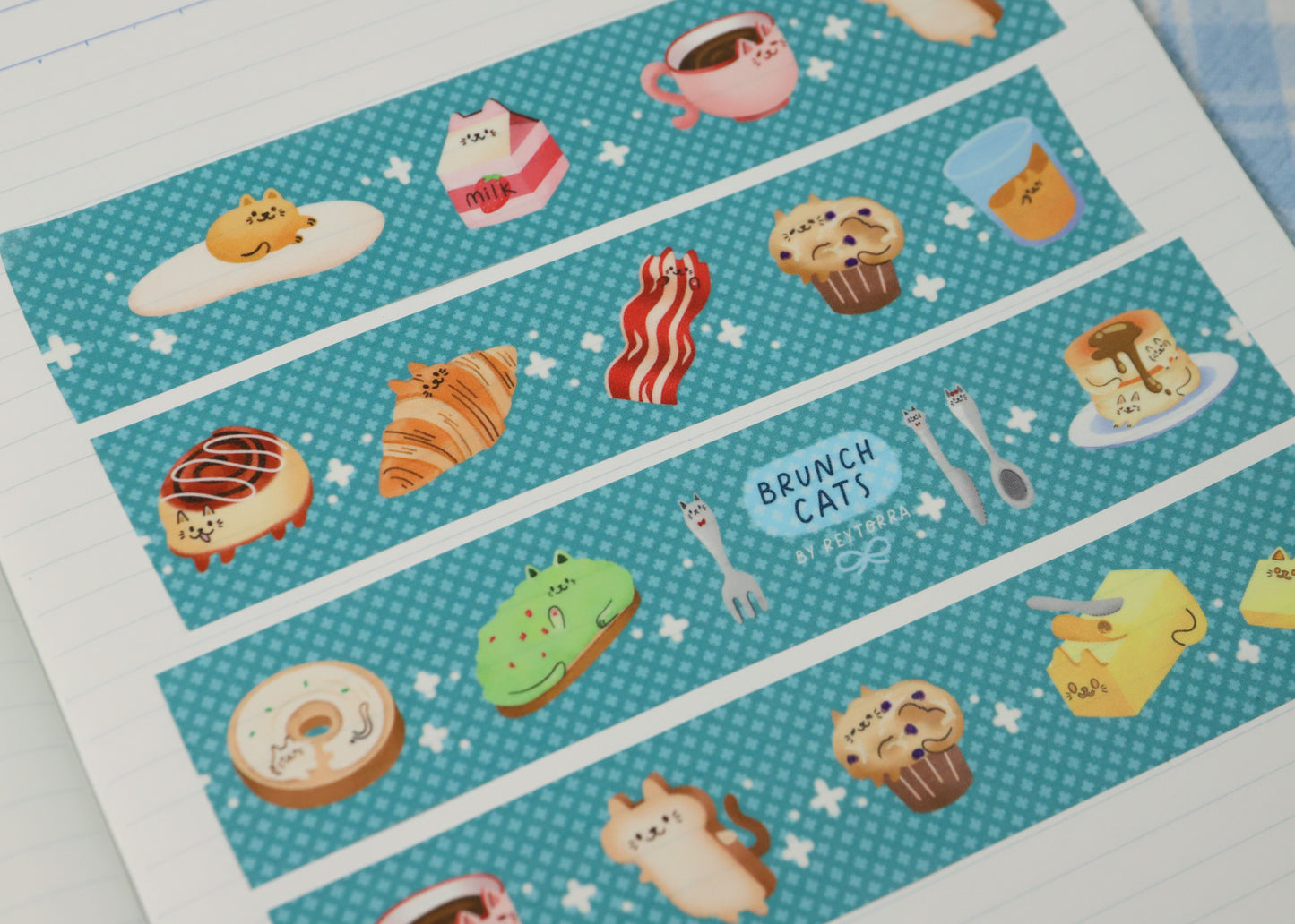 Brunch Cats Washi Tape