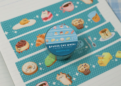 Brunch Cats Washi Tape