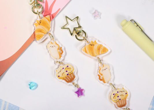 Bread Cat Keychain