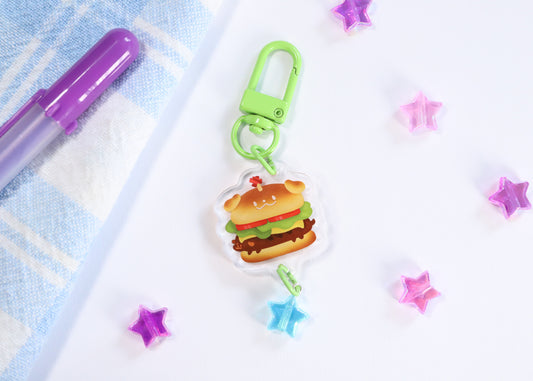 Burger Pup Keychain