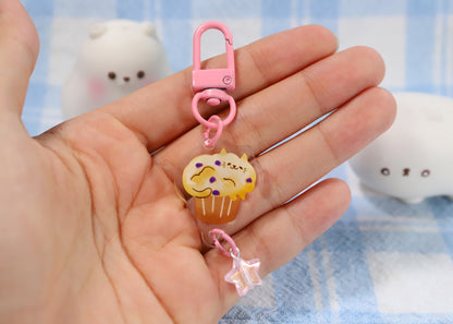 Muffin Cat Keychain