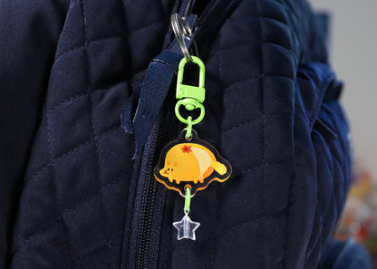 Tangerine Dog Keychain