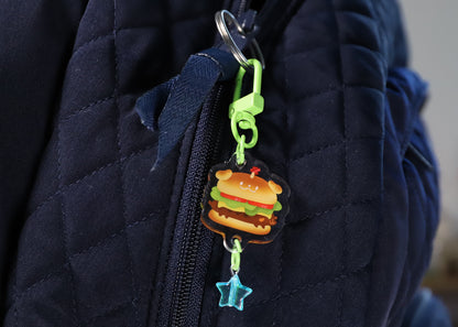 Burger Pup Keychain