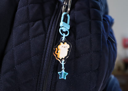 Milk Toast Cat Keychain