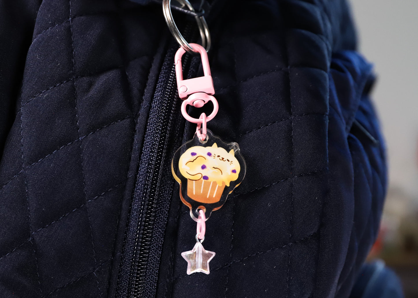 Muffin Cat Keychain