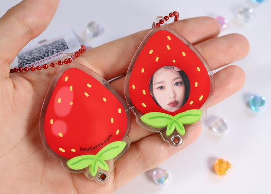 Strawberry Photoframe Keychain