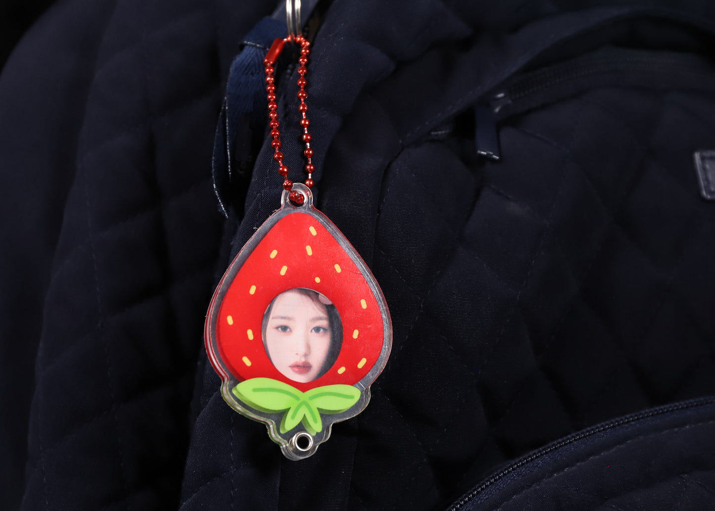 Strawberry Photoframe Keychain