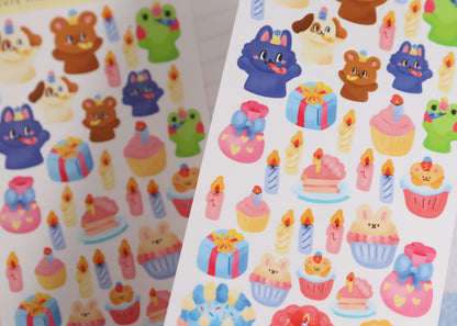 Birthday Party Sticker Sheet