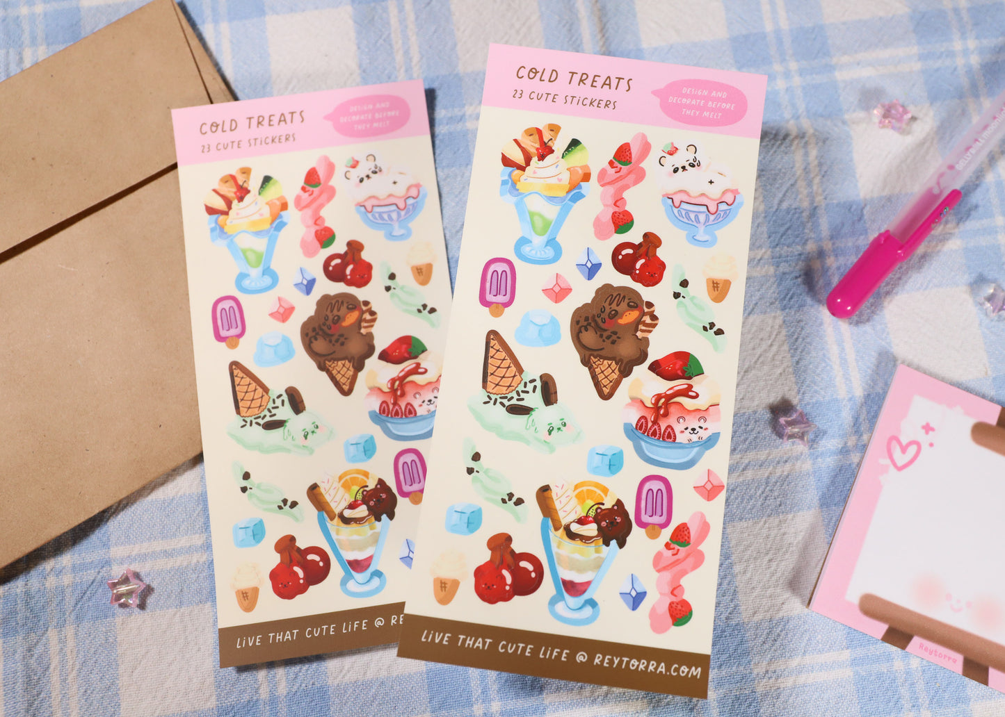 Ice Cream Friends Sticker Sheet