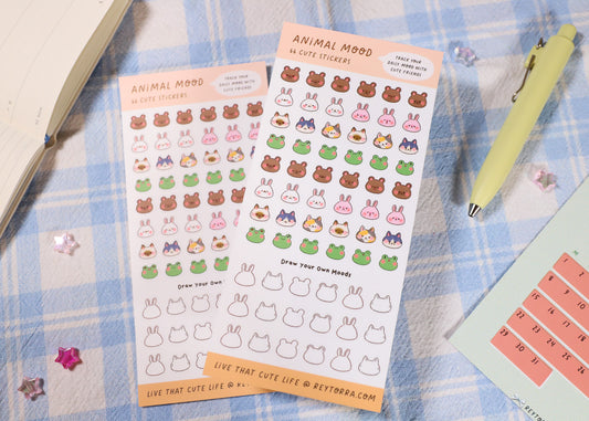 Animal Moods Sticker Sheet