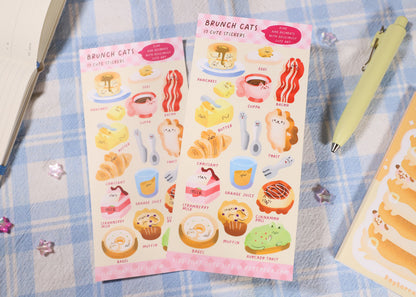 Brunch Cats Sticker Sheet