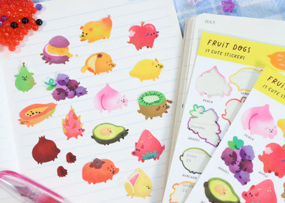 Fruit Dog Sticker Sheet