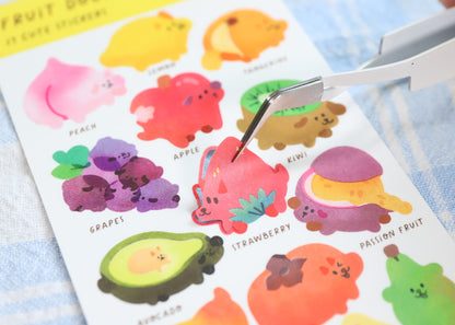 Fruit Dog Sticker Sheet