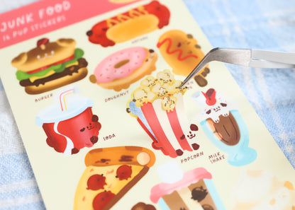 Junk Food Dog Sticker Sheet