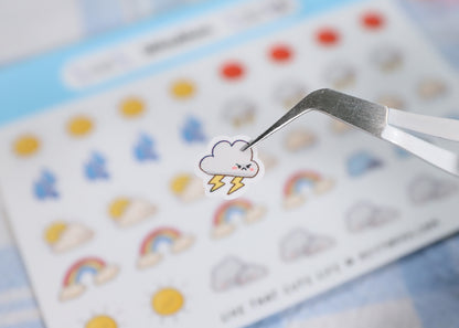 Weather Tracker Sticker Sheet