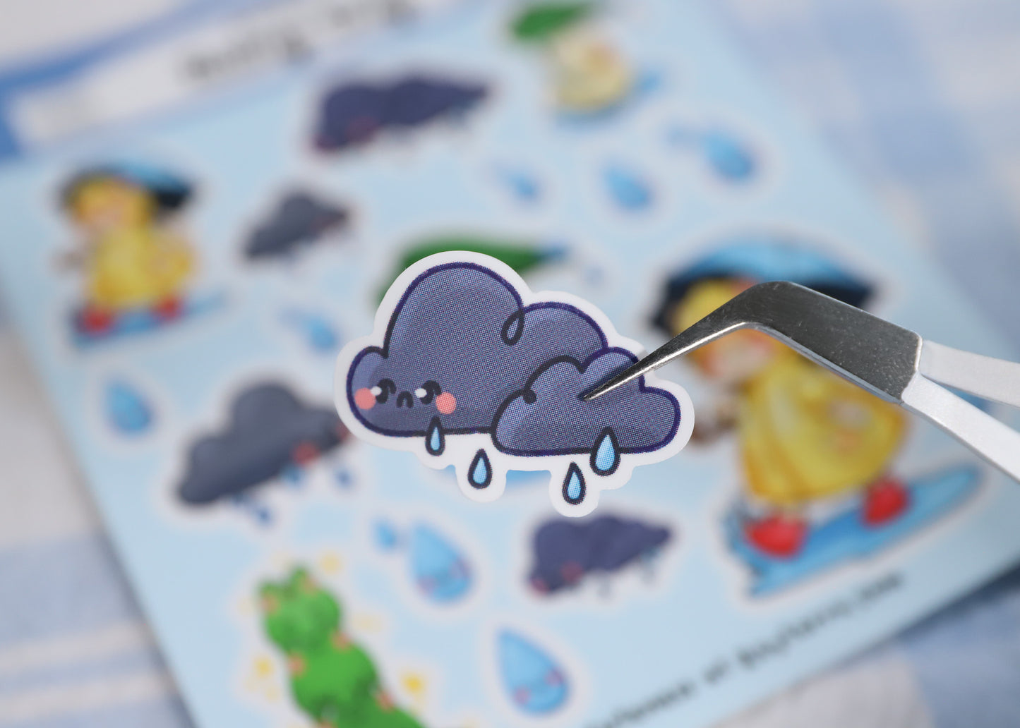 Rainy Day Friends Sticker Sheet