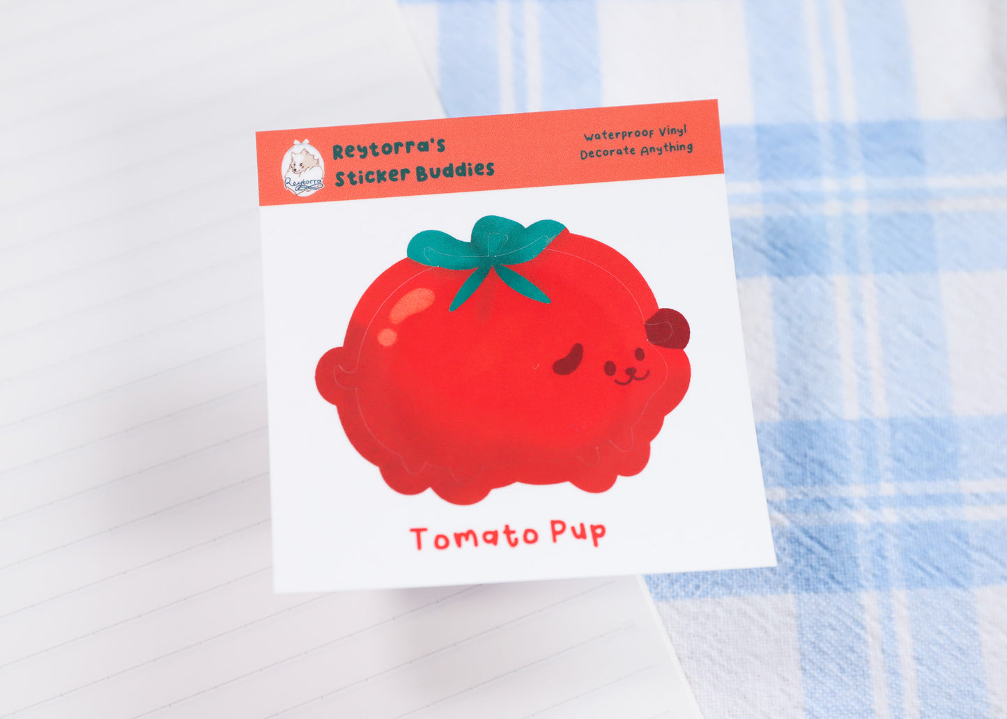 Tomato Pup Sticker Buddy