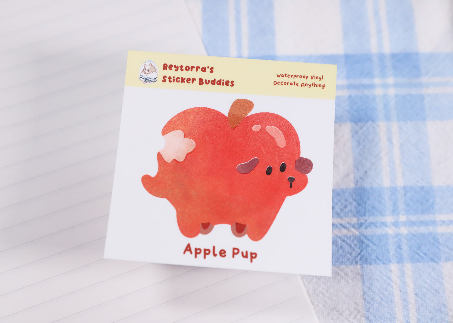 Apple Pup Sticker Buddy