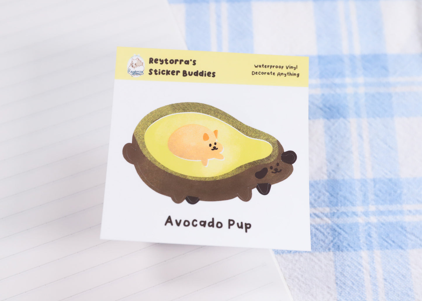 Avocado Pup Sticker Buddy