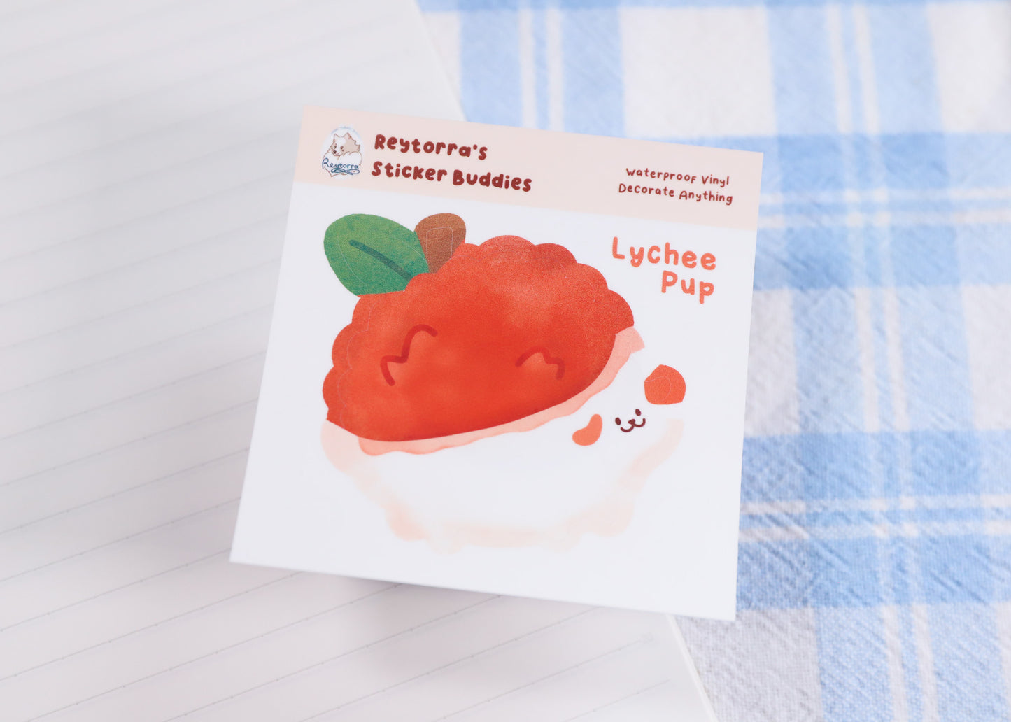 Lychee Pup Sticker Buddy