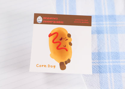 Corndog Sticker Buddy